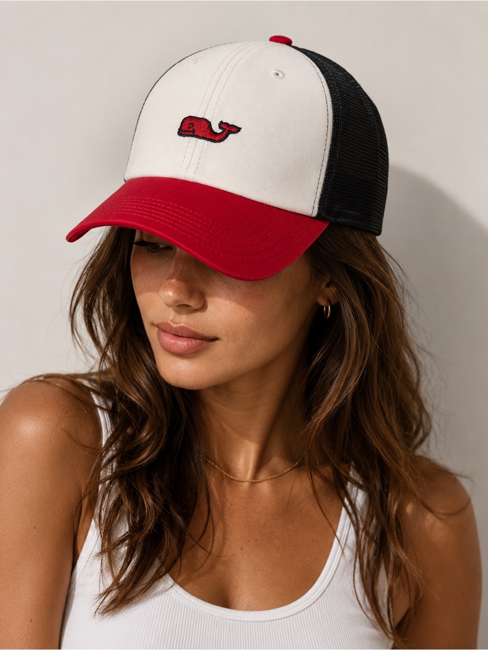 Vineyard Vines x Target Red White & Blue Adjustable Trucker Hat Cap July 4 USA
